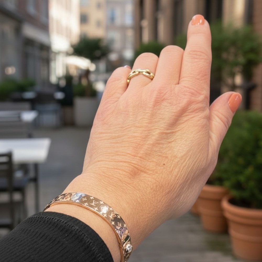 Louis Vuitton Nanogram Rose Gold Bracelet - Picture 8 of 10